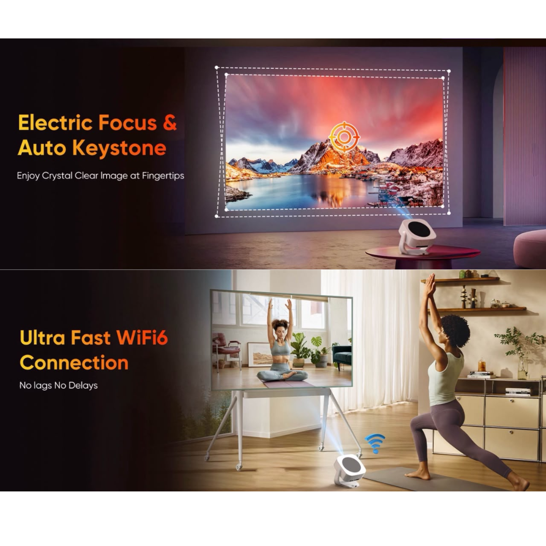 SUPERBOX P90 Max+ Android Projector – 800 ANSI Lumens, Android 15 & 4GB/64GB