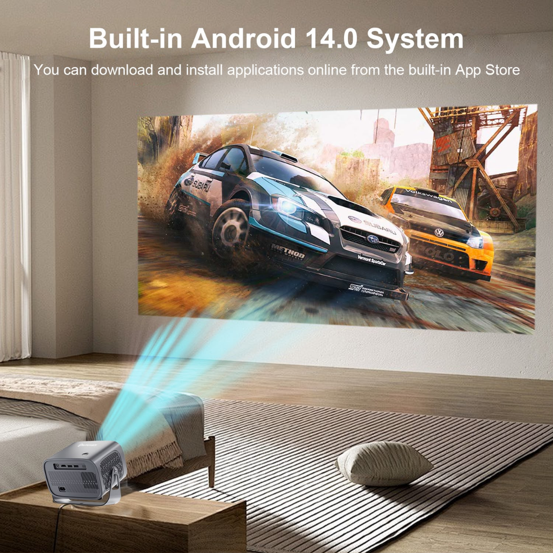 SUPERBOX P60 Max+ Android 4K Projector – WiFi 7, Android 14, 700 ANSI Lumens & Auto Focus