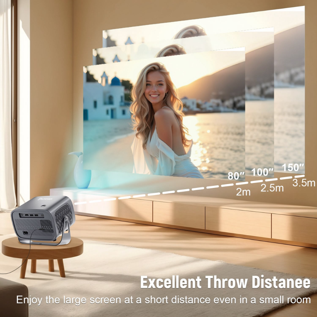 SUPERBOX P60 Max+ Android 4K Projector – WiFi 7, Android 14, 700 ANSI Lumens & Auto Focus