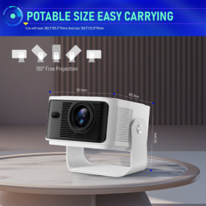 Magcubic HY350 Max Android 14 Projector – 900 ANSI Lumens, Native 1080P, Auto Focus & Auto Keystone