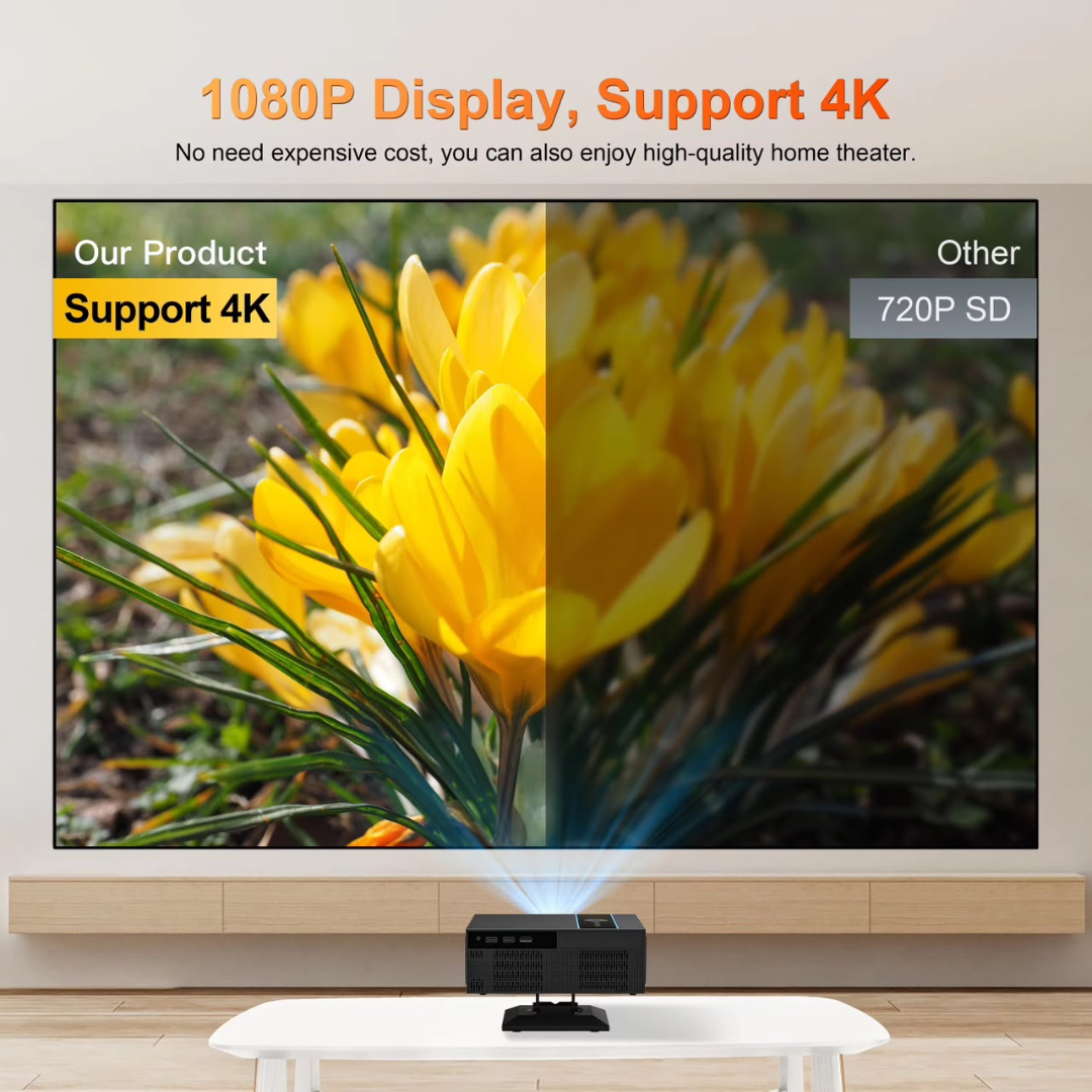 XNANO X6 Google TV Projector – Native 1080P, 700 ANSI Lumens, Auto Focus & Wi-Fi 6