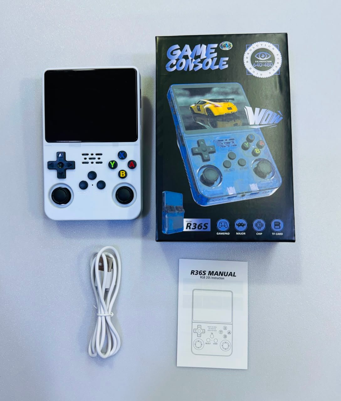 R36S Retro Gaming Handheld Console – 25,000+ Games, 3.5" IPS Display