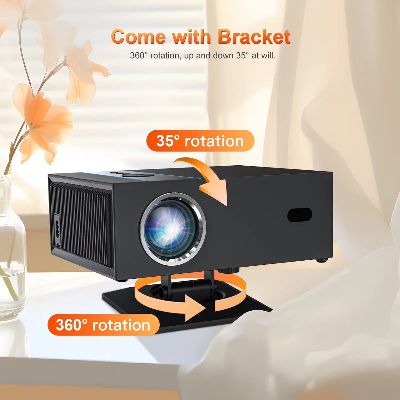 XNANO X6 Google TV Version Smart Projector – 1080P Full HD, 4K Support, Auto Focus & 700 ANSI Lumens