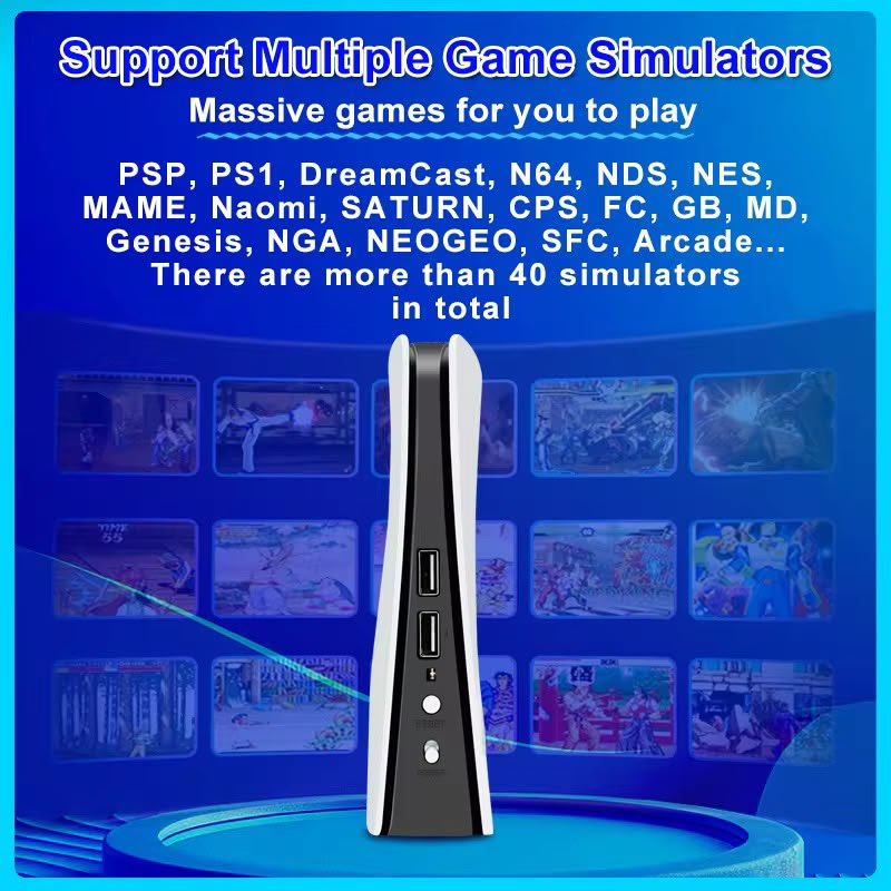 P-5 Gaming Console – 50,000+ Games, High-Quality Joysticks & Popular Classic Games