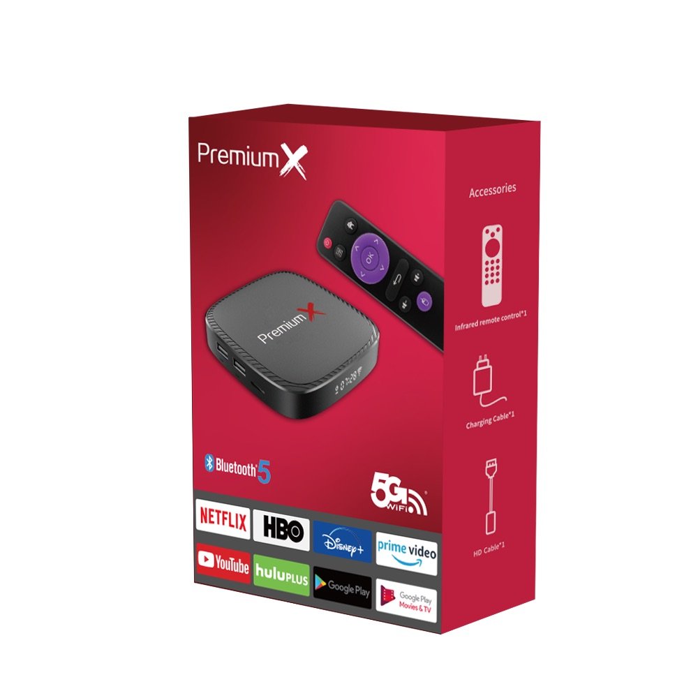 Premium X Fastest Streaming Android TV Box – Dual Remotes