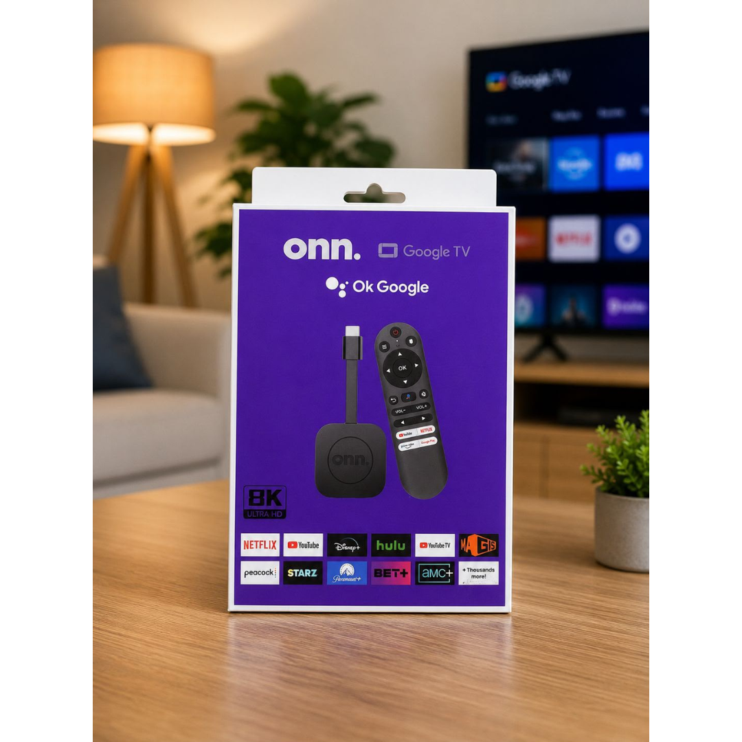 onn. 4K Google TV Streaming Stick – 4K UHD, 8GB Storage, 2GB RAM & Voice Remote