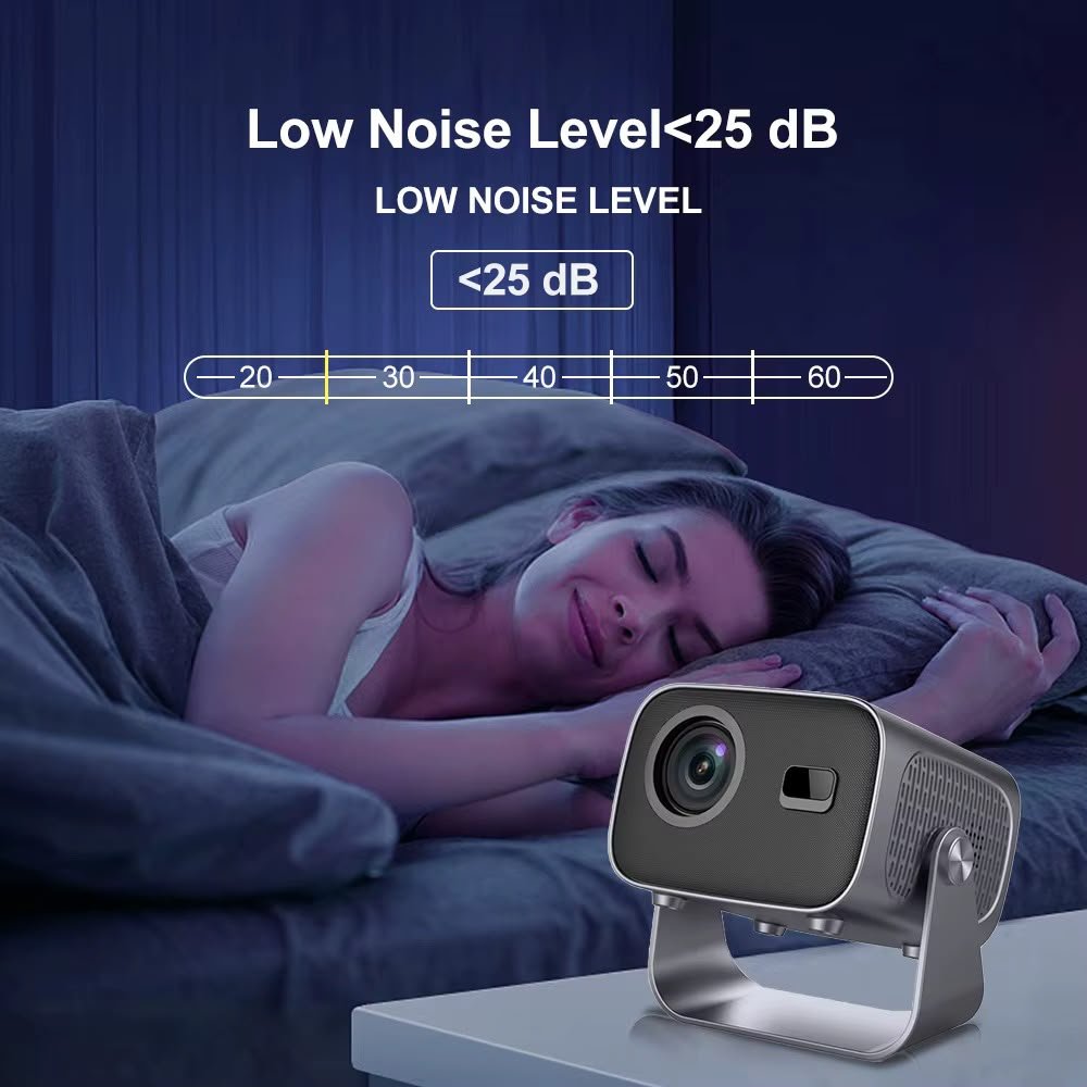 A10 Pro Android 14 Smart Projector – 1080P, 4K Decoding, Auto Focus & Obstacle Avoidance